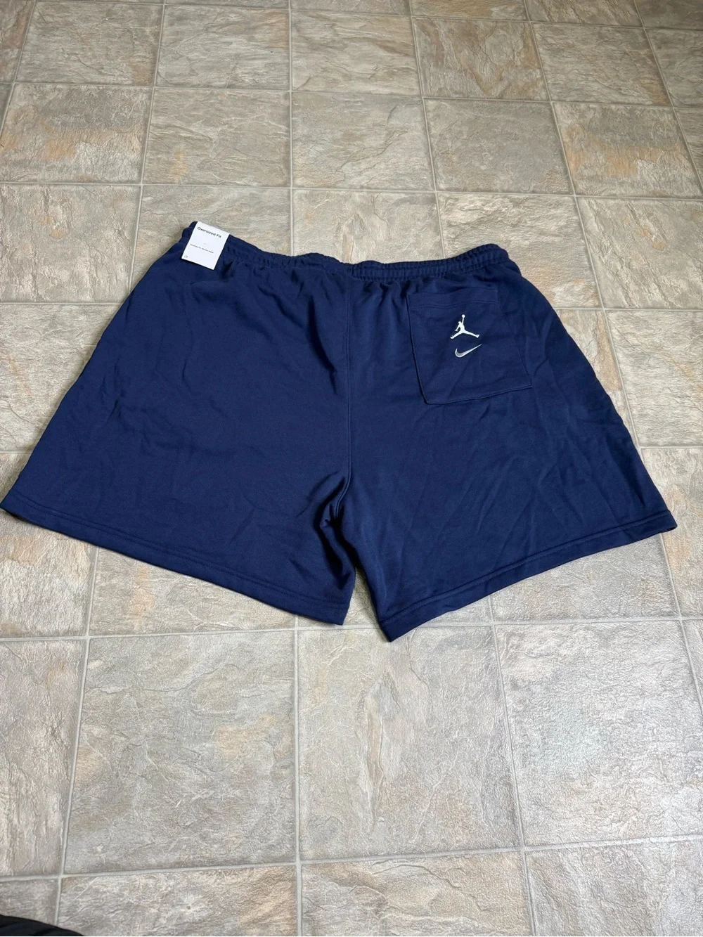Air Jordan MVP Loopback Fleece Shorts Mens Size Large Blue IB7272-410 NWT